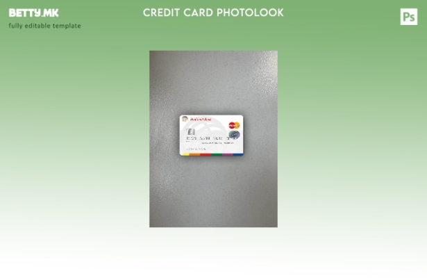 Модерен стил Романија ПроКредит Мастеркард преден шаблон за фото изглед